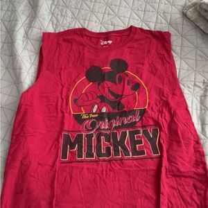 Disney Mickey Mouse Red Mens Tank Top